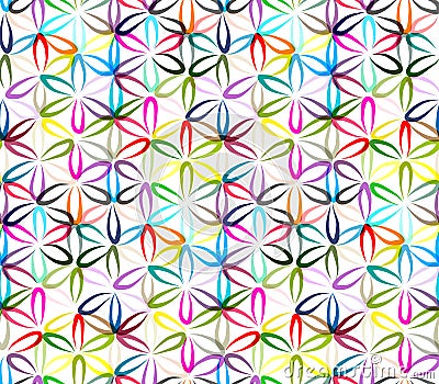 Flower of Life, seamless pattern for your design Vector Illustration