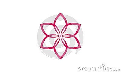 modern flower logo Vector Illustration