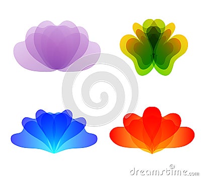 Flower logo vector Vector Illustration