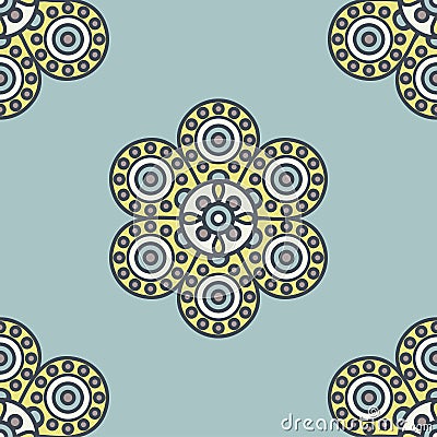 Flower mandala pattern Vector Illustration