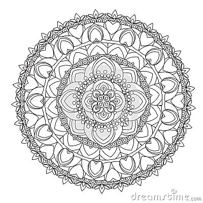 Flower Mandala vector illustration Vector Illustration