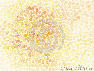 Flower painting by water colour on white paper background Stock Photo