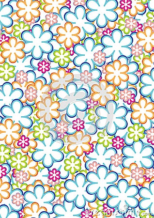 Flower pattern 2 Cartoon Illustration