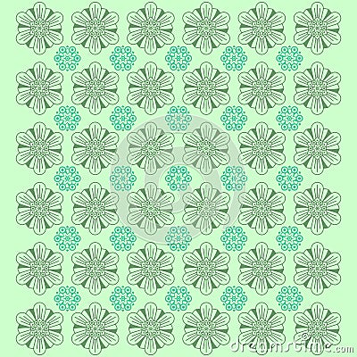 Creative Flower Pattern Background - Vector Vector Illustration