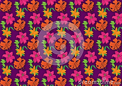 Flower pattern background for wallpaper Stock Photo