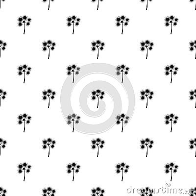 Flower pattern, simple style Vector Illustration