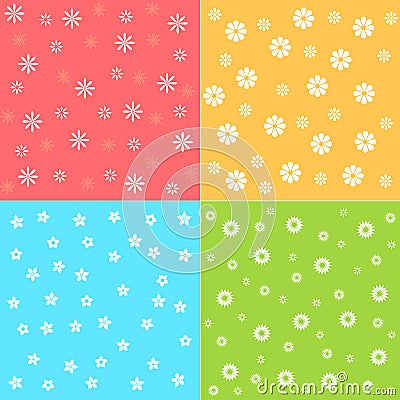 Flower patterns Vector Illustration