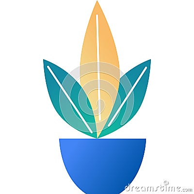 Flower pot icon plant vector flowerpot design Vector Illustration