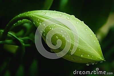 Flower with rain drop fresh ,spring ,relax wallpaper background Stock Photo