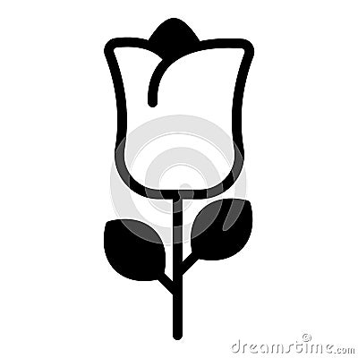 flower, rose, nature black Vector Illustration