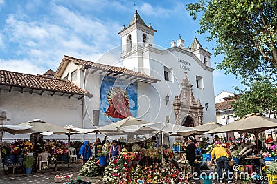 Flower Sellers in Cuenca, Ecuador Editorial Stock Photo