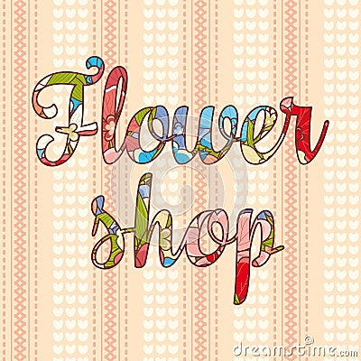 Flower shop. Gardening logos. Vector Illustration