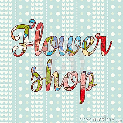 Flower shop. Gardening logos. Vector Illustration