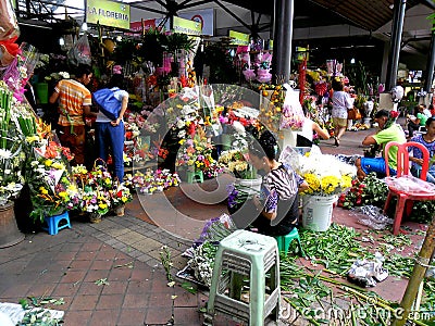 Flower Shops in Market Market in Bonifacio Global City Editorial Stock Photo