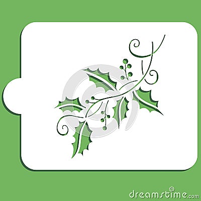 Flower stencils art Stock Photo