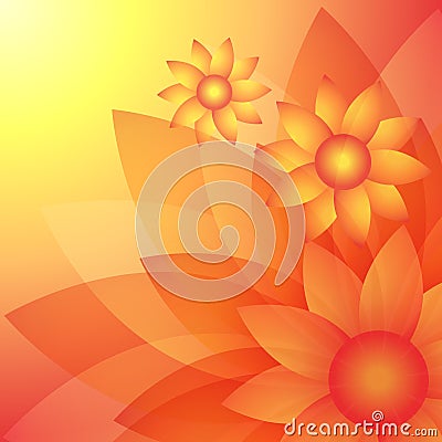 Flower vector background Vector Illustration