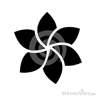 Flower vector icon, fower symbol illustration. Flower logo. Vector Illustration