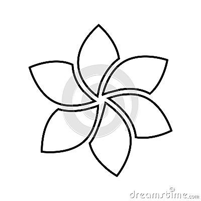 Flower vector icon, fower symbol illustration. Flower logo. Vector Illustration