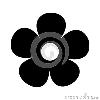 Flower vector icon, fower symbol illustration. Flower logo. Vector Illustration