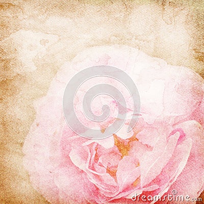 Flower vintage paper bacground Stock Photo