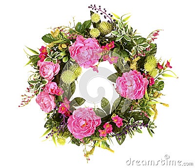 Flower wreath Stock Photo