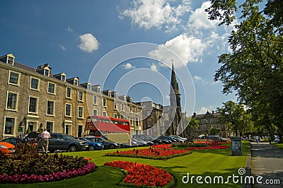 Flowerbeds at harrogate Stock Photo