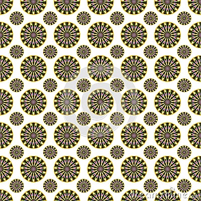 Flowered seamless tile pattern background Stock Photo