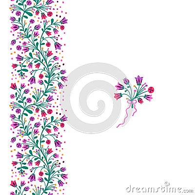 Flowering branches Vector Illustration