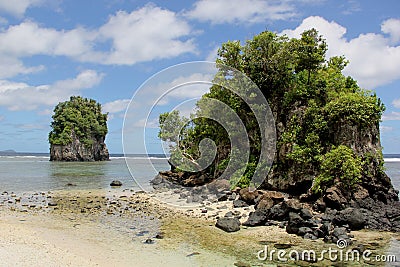 Flowerpot Rocks Stock Photo