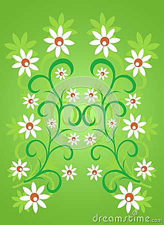 Flowers background Vector Illustration