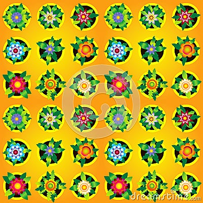 Flowers background Vector Illustration
