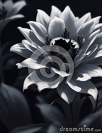 Flowers. Illustration created using artificial intelligence. Illustrations and Clip Art AI generated Cartoon Illustration