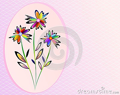 Flowers illustration Vector Illustration