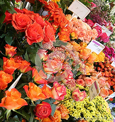 Flowers Market Stock Photo