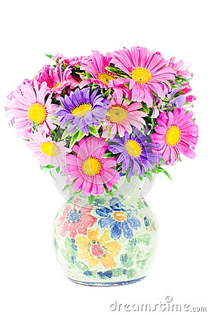 Flowers in vase Stock Photo