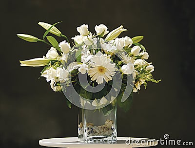 Flowers in Vase Stock Photo