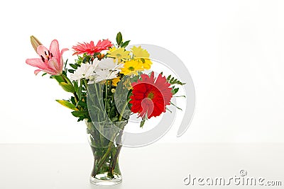 flowers vase Stock Photo