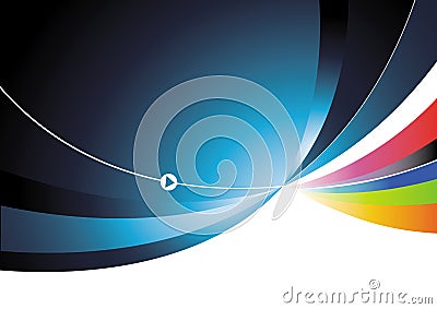 Flowing Abstract Background Stock Photo