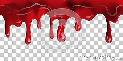 Flowing Blood border Vector Illustration