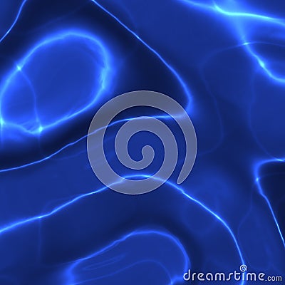 Flowing energy abstract Cartoon Illustration