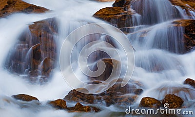 Flowing Water Fall Stock Photo