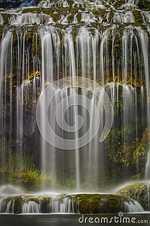 Flowing waterfall Stock Photo