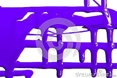 Flows of violet paint Stock Photo