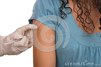 Flu or Allergy Shot Stock Photo