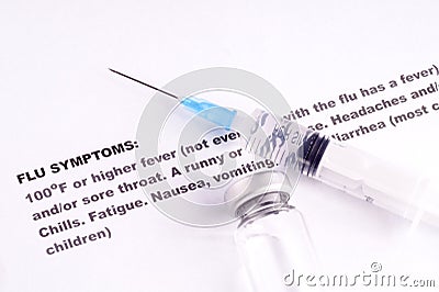 Flu Vaccination Stock Photo