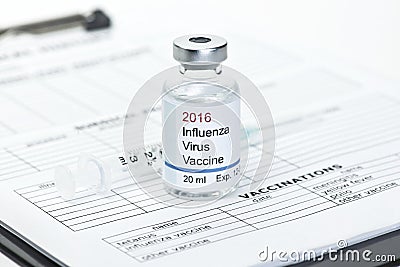 2016 Flu Vaccine Stock Photo