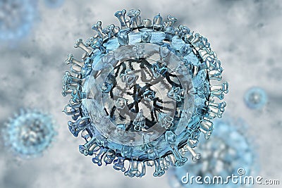 Flu virus Stock Photo