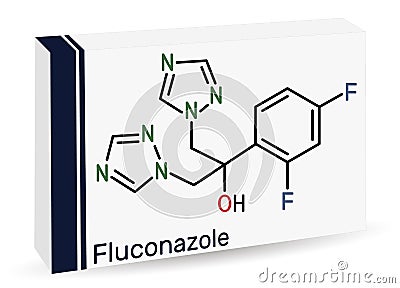 Fluconazole, Molecule. It Is Triazole Antifungal Medication Used To ...