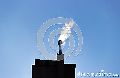 Flue enviroment energy gas smoke filter Stock Photo