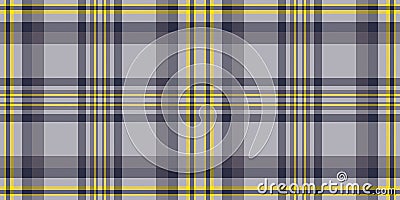 Fluffy check background fabric, stroke texture tartan pattern. Minimalist textile seamless vector plaid in antique steel and dark Vector Illustration